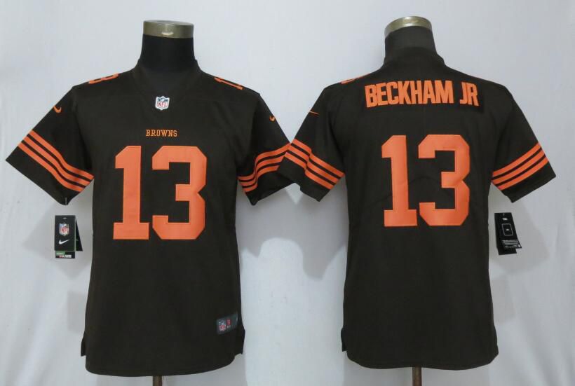 Women Cleveland Browns #13 Beckham jr Pick Nike Vapor Untouchable Player NFL Jerseys